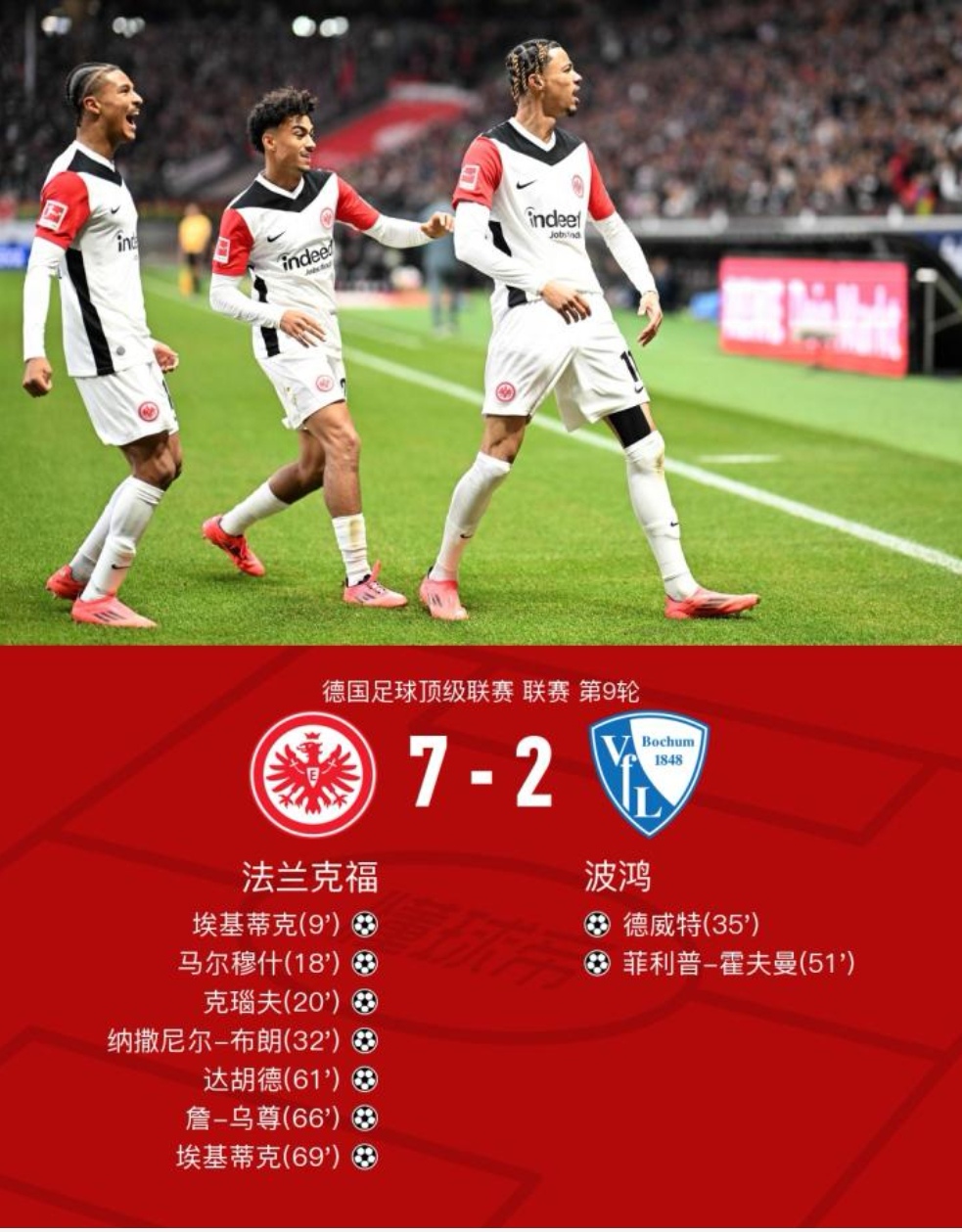 法兰克福主场战胜多特蒙德,实现三连胜的简单介绍 法兰克福主场战胜多特蒙德,实现三连胜的简单介绍